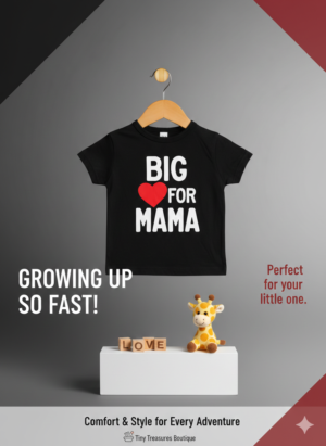 Kids Big Heart for Mama Graphic T-Shirt