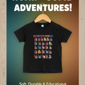 Kids Dinosaur Alphabet Graphic T-Shirt