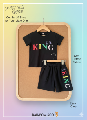 Kids Lil King T-Shirt & Shorts Set