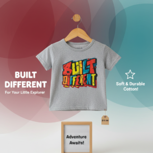 Kids Built Different Graphic T-Shirt