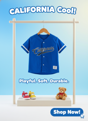 California Cool Kids Jersey Shirt – Playful, Soft & Durable