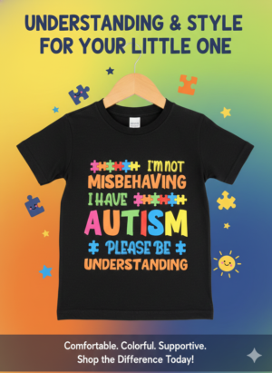 “I’m Not Misbehaving, I Have Autism” Kids Awareness T-Shirt