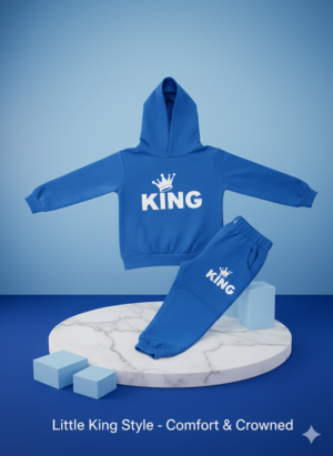 King Toddler Hoodie & Jogger Set – 2-Piece Outfit