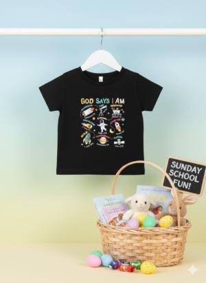 God Says I Am” Toddler Shirt