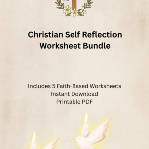 Christian Self Reflection Worksheet Bundle