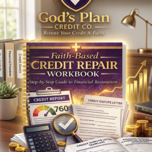 God’s Plan Faith-Based Credit Repair Workbook (Physical Spiral-Bound Edition)