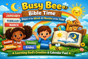 Busy Bees Bible Time Days  of the Week & Months of the Year Mini Lesson