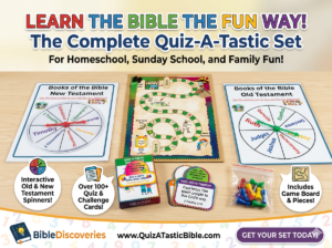The Complete Quiz-A-Tastic Bible Learning Set – Spin-Tastic Books of the Bible Game