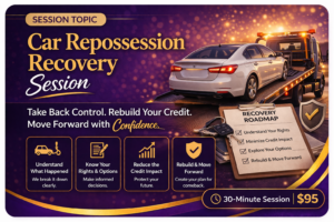 Car Repossession Recovery Private Session