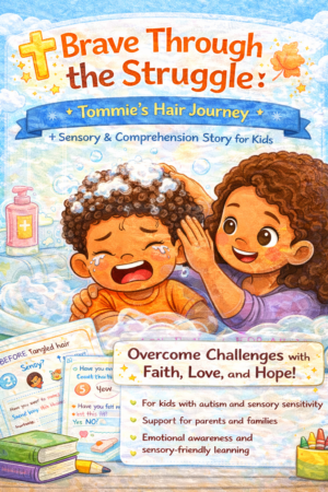 Hair Care & Courage: A Comprehension Story for Sensory-Sensitive Children