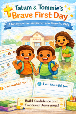 First Day of School Comprehension Story for Kids (Faith-Based Learning)