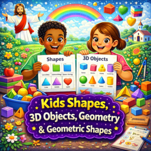 Kids Geometry & Geometric Shapes & 3D Objects