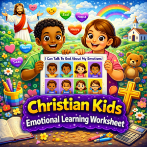 Christian Kids Emotional Learning Worksheets